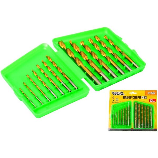 

Набор сверл для металла MASTERTOOL 11-1305