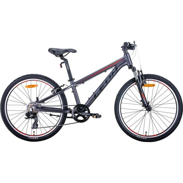 

Велосипед 24" Leon JUNIOR AM антрацитовый с красным (м) (OPS-LN-24-067) 2021