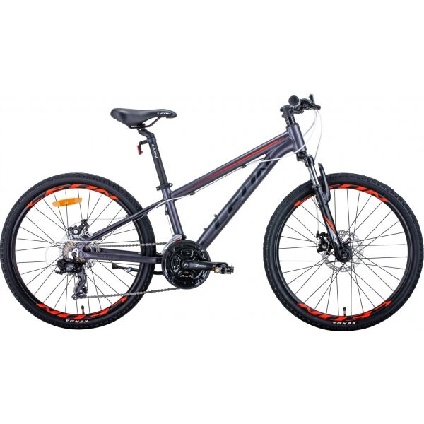 

Велосипед 24" Leon JUNIOR AM DD антрацитовый с красным (м) (OPS-LN-24-072) 2021