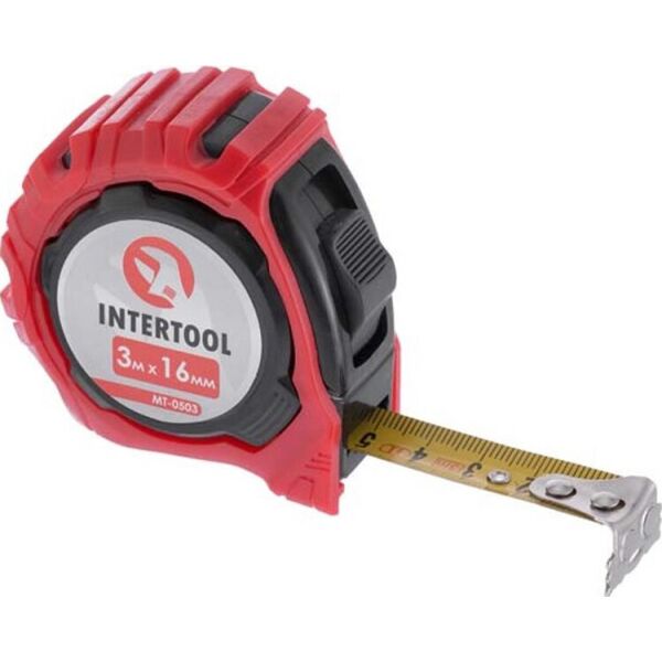 

Рулетка с фиксатором 3 м Intertool MT-0503