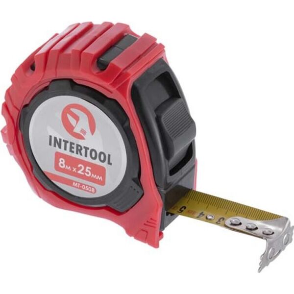 

Рулетка с фиксатором 8 м Intertool MT-0508
