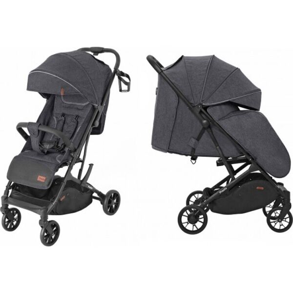 

Коляска прогулочная CARRELLO Presto CRL-9002 Oil Grey + дождевик (темно-серая)