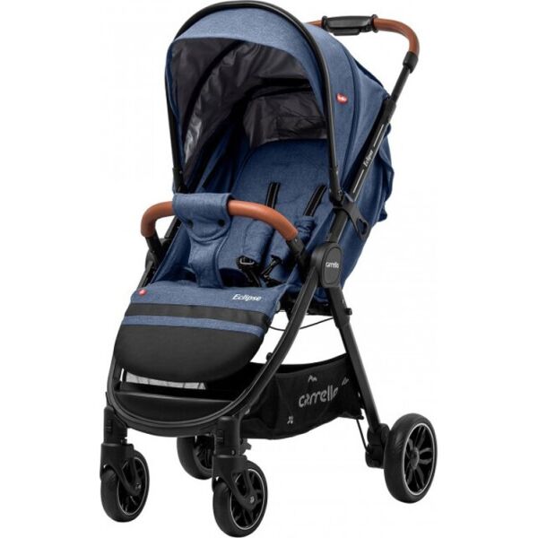 

Коляска прогулочная CARRELLO Eclipse CRL-12001/1 Denim Blue в льне + дождевик (голубая)