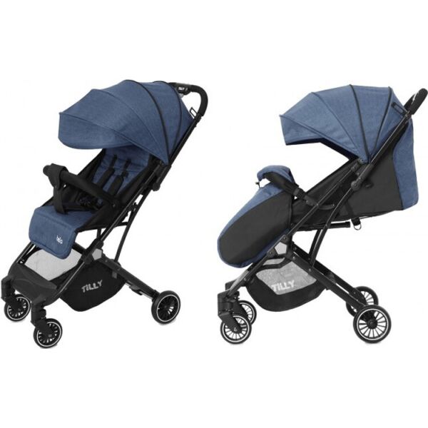

Коляска прогулочная Tilly Bella T-163 Sky Blue + дождевик (синяя)