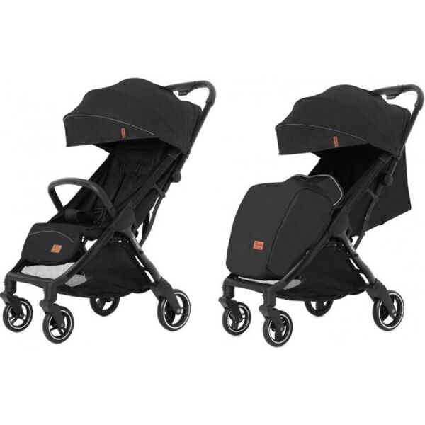 

Коляска прогулочная CARRELLO Turbo CRL-5503 Deep Black + дождевик S (черная)