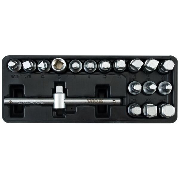 

Комплект ключей YATO для сливной пробки: 5/16 "-3/8", YT-0599
