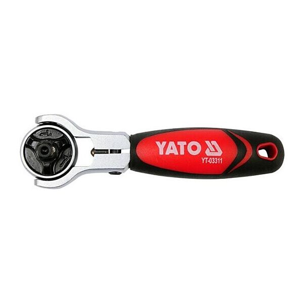 

Трещотка YATO под биты YATO и головки 1/4 ", длина 115 ММ, 72 зуба YT-03311