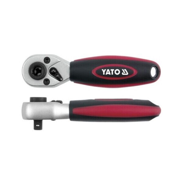 

Трещотка YATO под биты YATO и головки 1/4 "с шарниром, длина 136 ММ, 72 зуба YT-0331