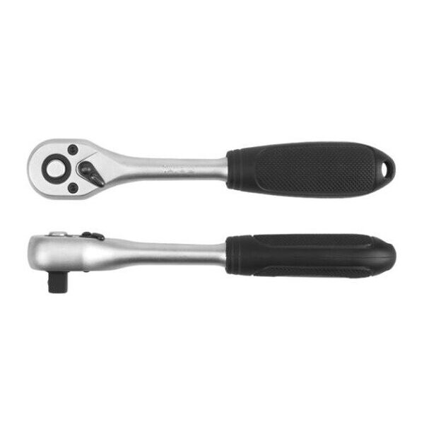 

Трещотка YATO 3/8 ", пластиковая ручка, прямая, длина 185 ММ, 72 зуба YT-0308