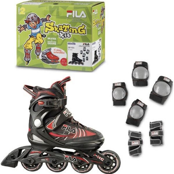 

Роликовые коньки Fila 21 010619160 J-ONE COMBO 2 SET BLACK / RED M36(8026473412821 )