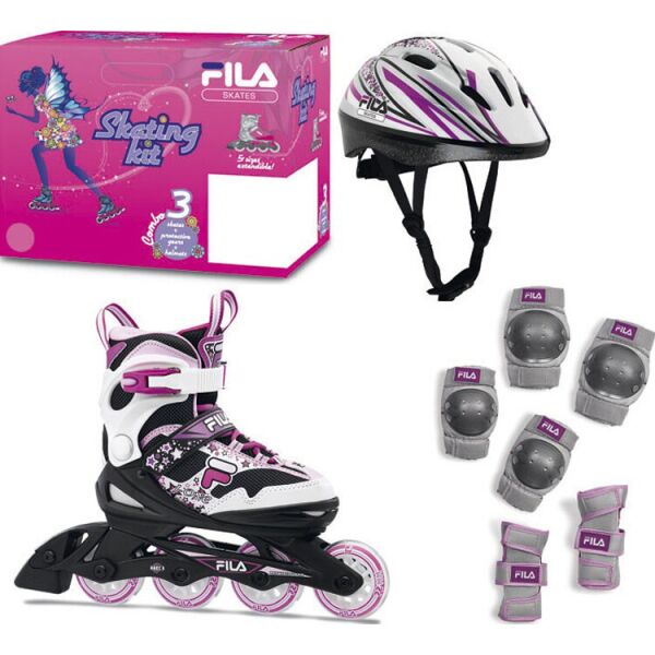 

Роликовые коньки Fila 21 010619155 J-ONE COMBO G3SET BK / WT / MAG S32(8026473412784 )