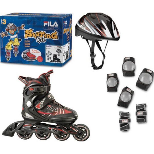 

Роликовые коньки Fila 21 010619150 J-ONE COMBO 3 SET BLACK / RED S32(8026473412753 )