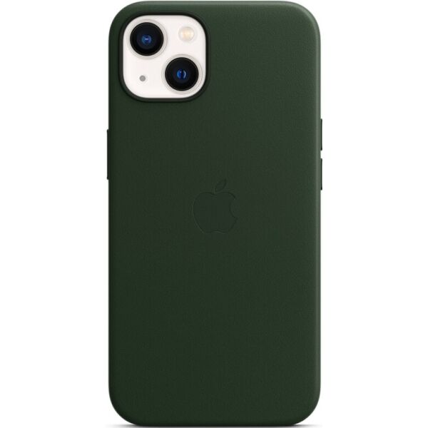 

Чехол Apple Leather Case Sequoia Green для iPhone 13 (MM173ZE/A)