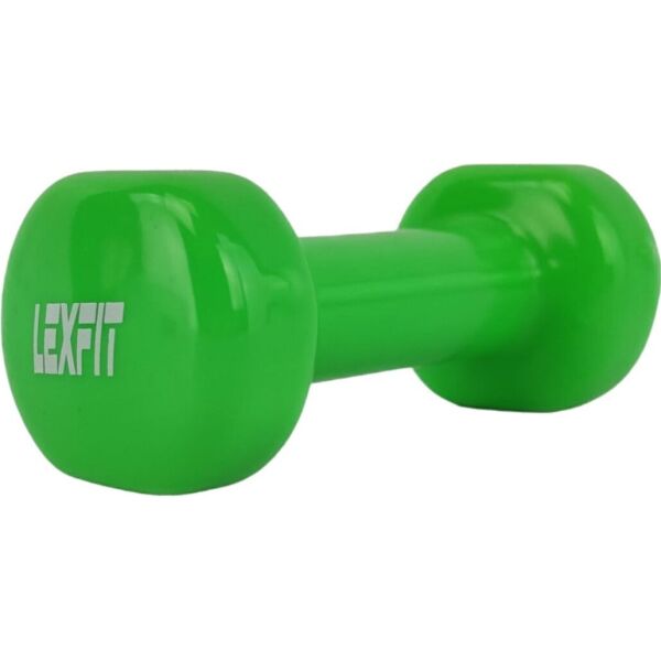 

Гантель LEXFIT стальная с виниловым покрытием 1кг, 1шт, зелен, LKDB-504A