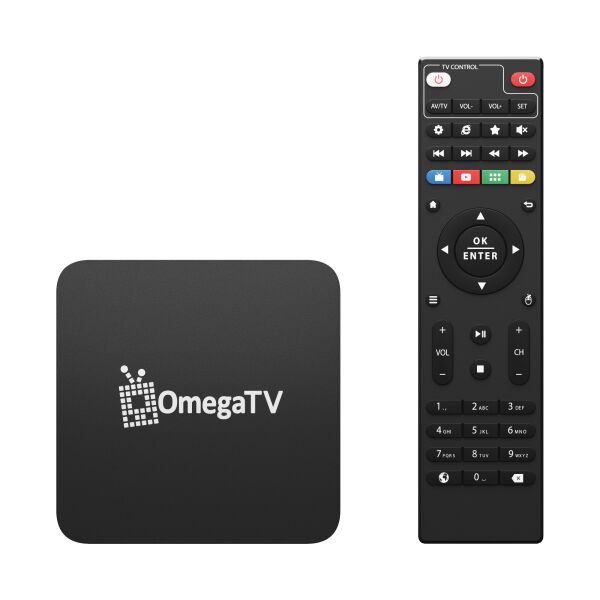 

Приставка Smart TV медиаплеер OmegaTV BOX 2 (1 год телевидения)