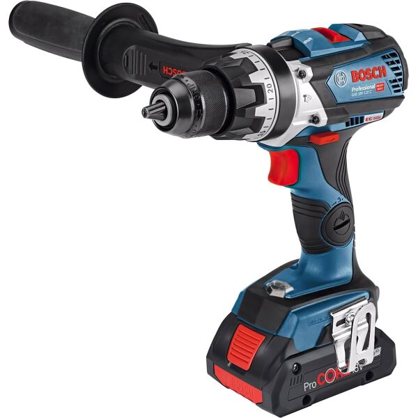 

Шуруповерт-дрель Bosch GSB 18V-110 C, 2x5.0 Ач, 47/85/110 Нм, 480-2100 об/мин, L-BOXX 136 (0.601.9G0.30D)