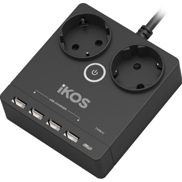 

Сетевой фильтр IKOS F25S-CU 1.5м/16A/USB/Type-C/PC