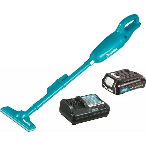 Аккумуляторный пылесос Makita CL106FDWA 16Вт CXT, 10,8В Slider, 2Ач х 1шт, DC10WC, 600мл