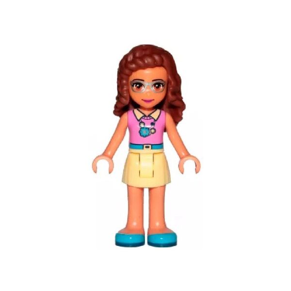 

LEGO Friends Olivia, Bright Light Yellow Skirt, Dark Pink Top (frnd235)