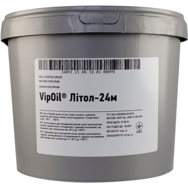 

Масло VipOil Литол-24М, 5л (0248804)