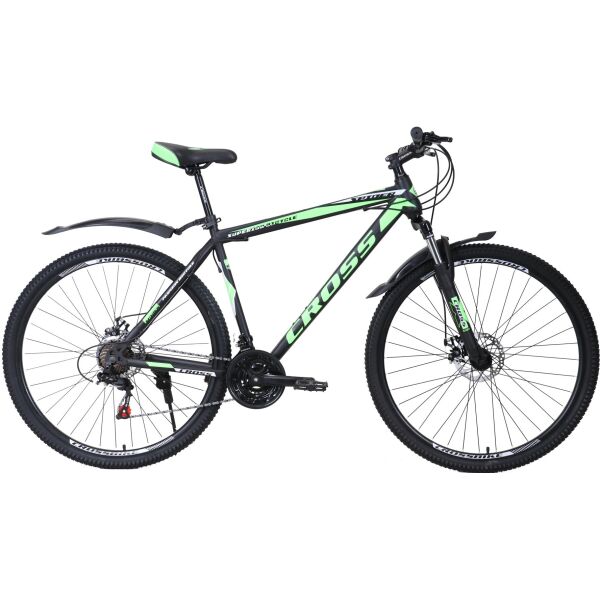 

Велосипед CrossBike 29" Spider 2021 20" black-green-white(29CWS-003358)