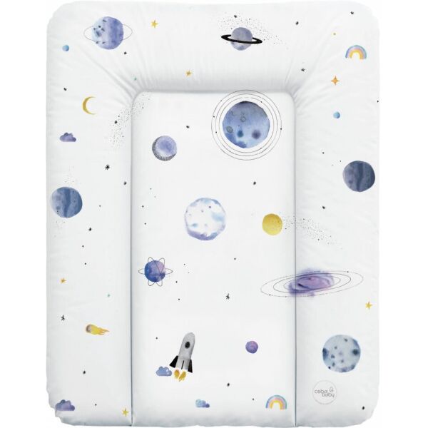 

Пеленальний матрац Cebababy 50x70 Watercolor World W-143-123-651, Universe, белый (17442)