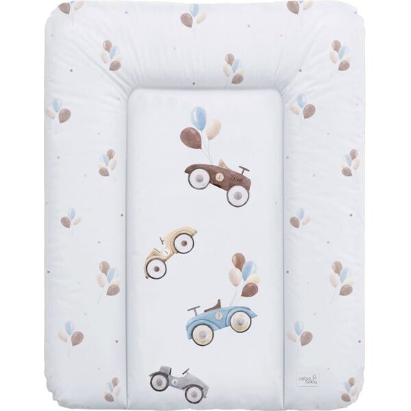 

Пеленальний матрац Cebababy 50x70 Retro Autumn W-143-000-640, Retro Cars, белый (17300)