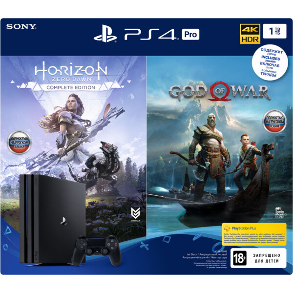 

PS4 Pro 1TB black (CUH-7208B) GOW + HZD CE