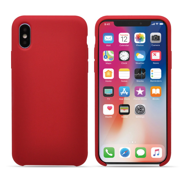 

Чехол Avatti Mela Aqua silicone Red для iPhone X