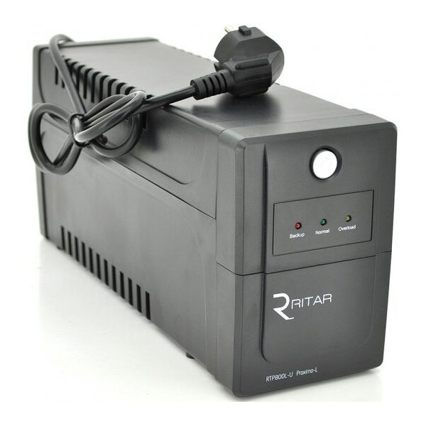 

ИБП Ritar RTP800-U Proxima-L 480W, Lin.int., AVR, 2xSchuko, пластик (RTP800L-U/07863)