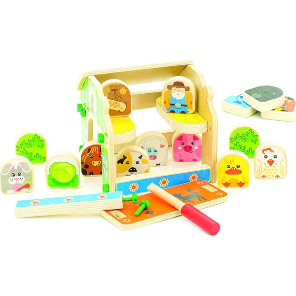

Обучающая игрушка Мир деревянных игрушек Домик фермера (Д432)