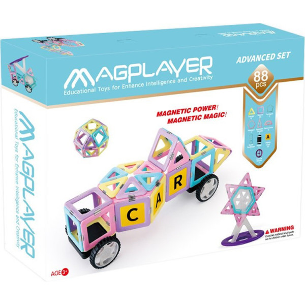 

Конструктор Magplayer магнитный набор 88 эл. (MPH2-88)