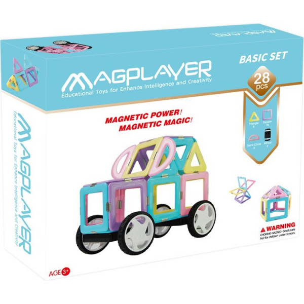 

Конструктор Magplayer магнитный набор 28 эл. (MPH2-28)