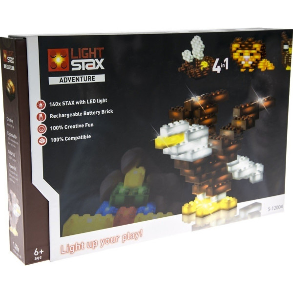 

Конструктор Light Stax с LED подсветкой Adventure 140 эл. (LS-S12004)