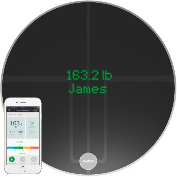 

Qardio QardioBase 2 Wireless Smart Scale Black