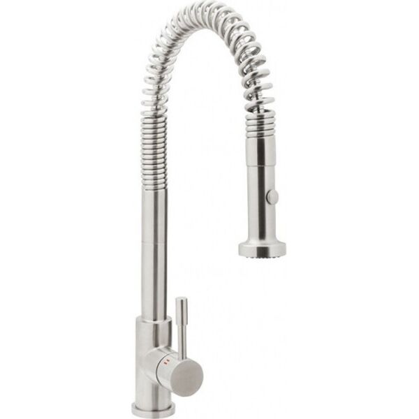 

Смеситель для кухни GENEBRE INOX выдвижной излив, 65207186066