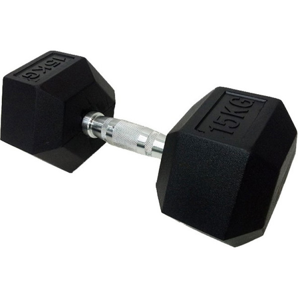

Гантель Housefit DD 6442-15 шестигранная обрезин. 15кг (12801)