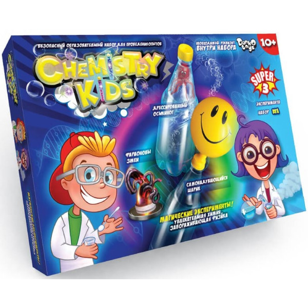 

Набор для проведения опытов Danko Toys Chemistry Kids Mini, рус (CHK-02-01,7969)