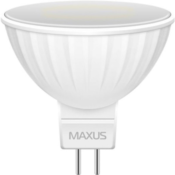 

Лампа светодиодная Maxus 3W 3000К MR16 GU5.3 220V (1-LED-143-01)