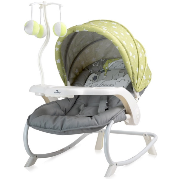 

Шезлонг Bertoni DREAM TIME (green&grey elephant)