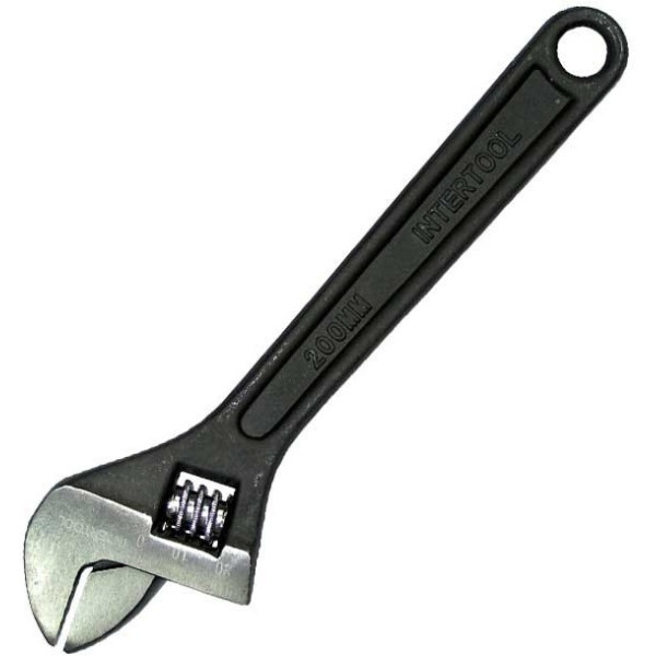 

Ключ разводной 200 мм INTERTOOL HT-0192