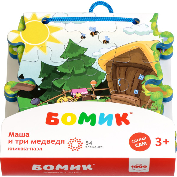 

Книжка-пазл Бомик "Маша и медведь" (794)