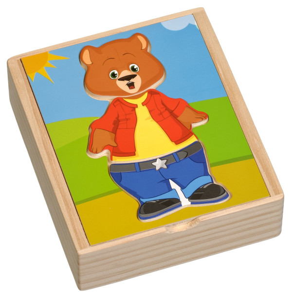 

Обучающая игрушка Мир деревянных игрушек Медвежонок Миша (Д181б)