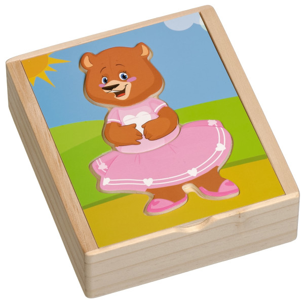 

Обучающая игрушка Мир деревянных игрушек Медвежонок Катя (Д181а)