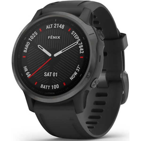 

Garmin Fenix 6S Carbon Gray DLC with Black Band (010-02159-25)