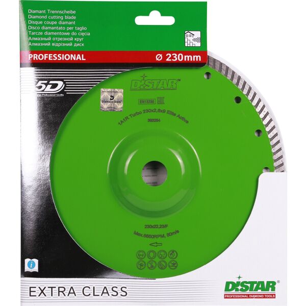 

Отрезной диск Distar Elite Active 1A1R 230x2,6x9x22,23/F (10216025017)