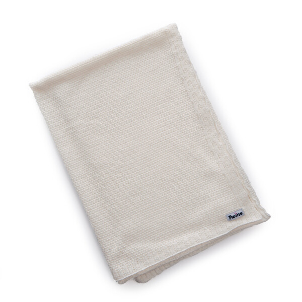 

Плед Twins трикотаж 80x80 Dream 1406-TTD-02 ecru