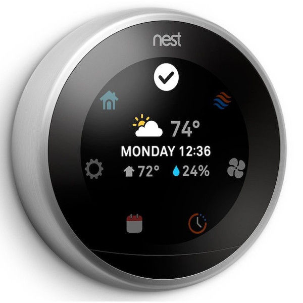 

Беспроводной термостат Nest Learning Thermostat 3rd Gen Stainless Steel