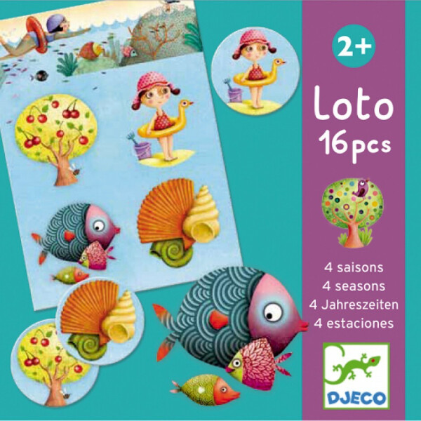 

Настольная игра Djeco детское лото 4 сезона (DJ08123)