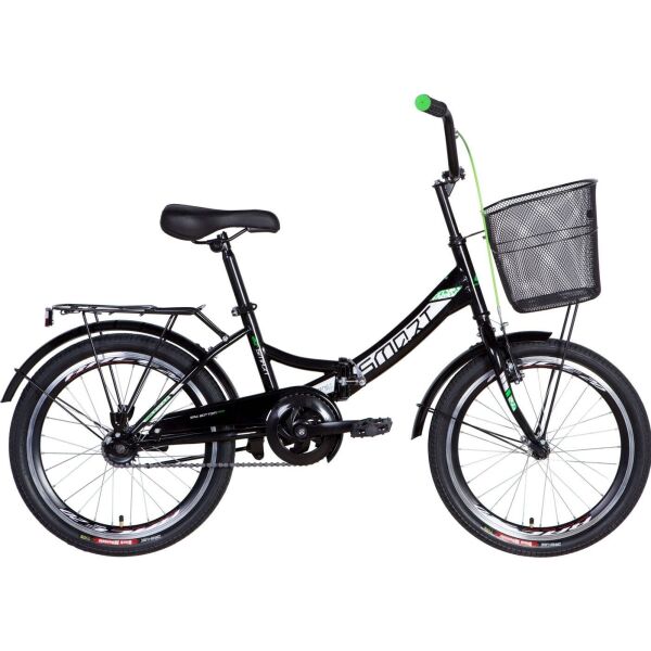

Велосипед 20" Formula SMART черно-зеленый с корзиной 2021 (OPS-FR-20-061)